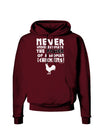 A Woman With Chickens Dark Hoodie Sweatshirt-Hoodie-TooLoud-Maroon-Small-Davson Sales