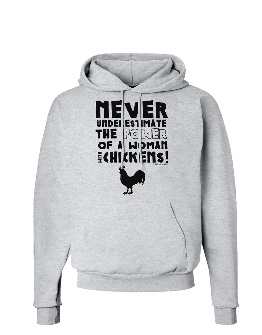 A Woman With Chickens Hoodie Sweatshirt-Hoodie-TooLoud-White-Small-Davson Sales