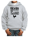 A Woman With Chickens Youth Hoodie Pullover Sweatshirt-Youth Hoodie-TooLoud-Ash-XS-Davson Sales