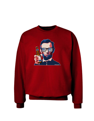 Abraham Drinkoln Adult Dark Sweatshirt-Sweatshirt-TooLoud-Deep-Red-Small-Davson Sales