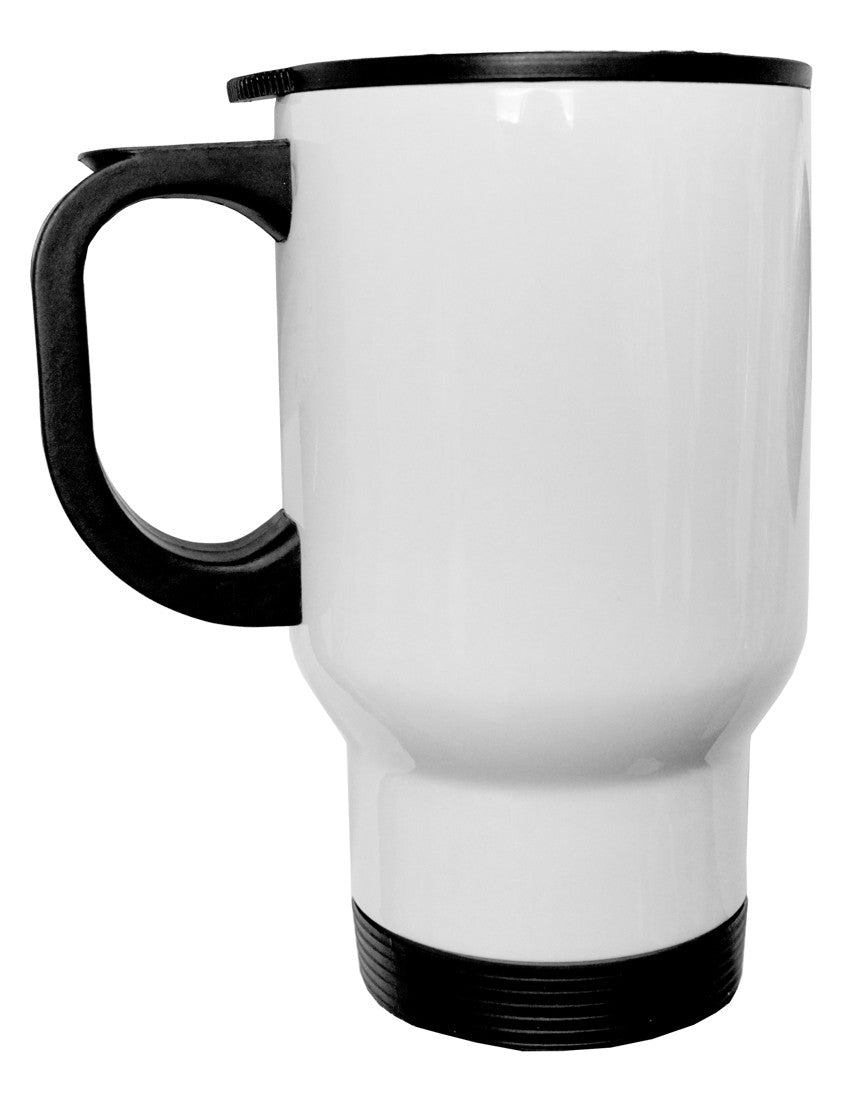Abraham Drinkoln Stainless Steel 14oz Travel Mug-Travel Mugs-TooLoud-White-Davson Sales