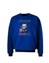 Abraham Drinkoln with Text Adult Dark Sweatshirt-Sweatshirt-TooLoud-Deep-Royal-Blue-Small-Davson Sales