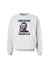 Abraham Drinkoln with Text Sweatshirt-Sweatshirt-TooLoud-White-Small-Davson Sales