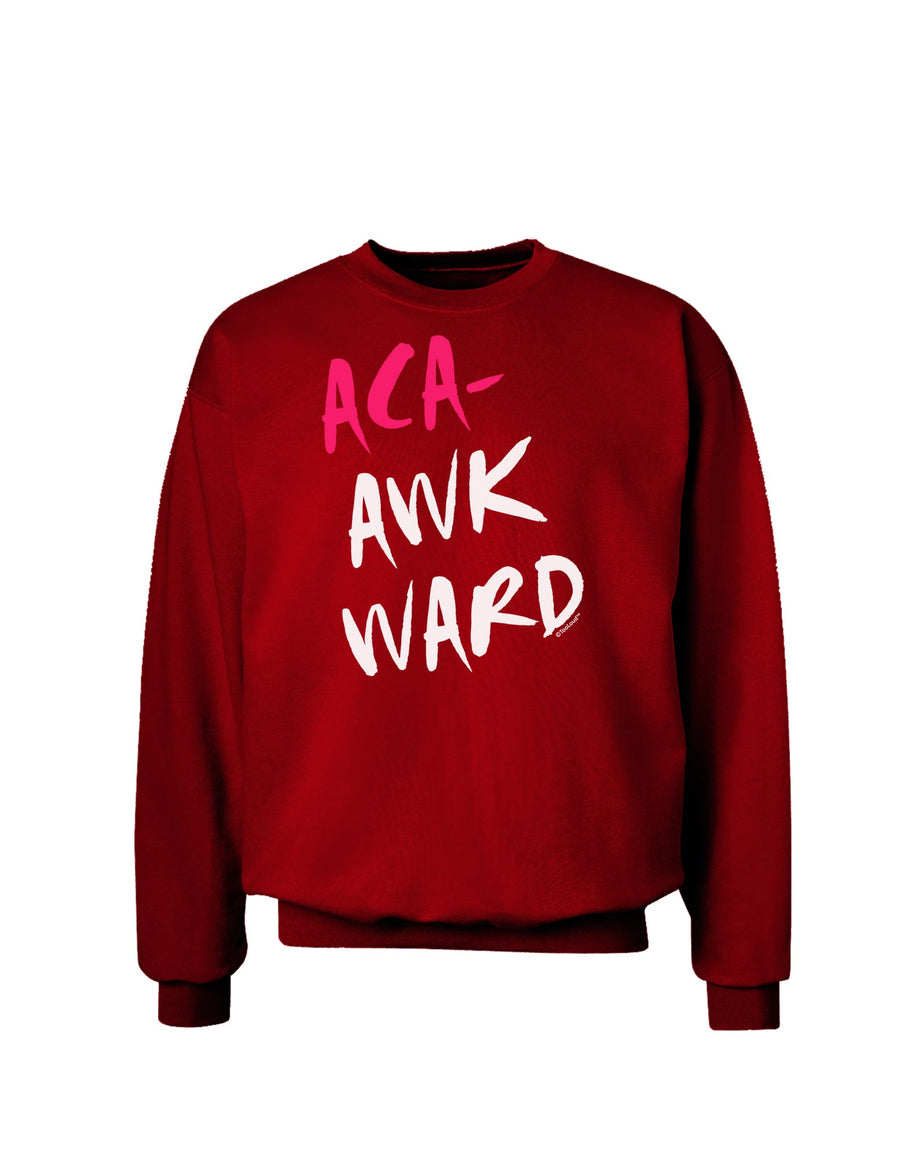 Aca-Awkward Adult Dark Sweatshirt-Sweatshirts-TooLoud-Black-Small-Davson Sales