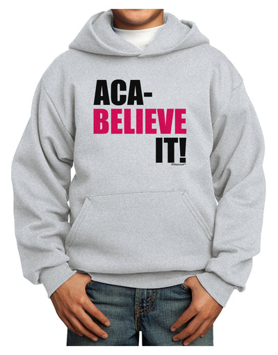 Aca Believe It Youth Hoodie Pullover Sweatshirt-Youth Hoodie-TooLoud-Ash-XS-Davson Sales