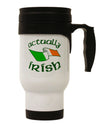 Actually Irish Stainless Steel 14oz Travel Mug-Travel Mugs-TooLoud-White-Davson Sales