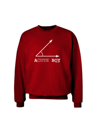 Acute Boy Adult Dark Sweatshirt-Sweatshirts-TooLoud-Deep-Red-Small-Davson Sales