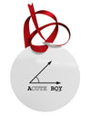 Acute Boy Circular Metal Ornament-Ornament-TooLoud-White-Davson Sales