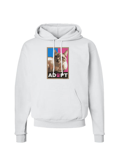 Adopt Cute Kitty Cat Adoption Hoodie Sweatshirt-Hoodie-TooLoud-White-Small-Davson Sales