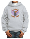Adopt Don't Shop Cute Kitty Youth Hoodie Pullover Sweatshirt-Youth Hoodie-TooLoud-Ash-XS-Davson Sales