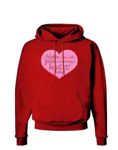 Adoption is When - Mom and Daughter Quote Dark Hoodie Sweatshirt by TooLoud-Hoodie-TooLoud-Red-Small-Davson Sales