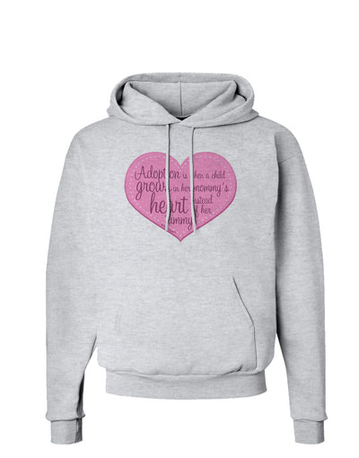 Adoption is When - Mom and Daughter Quote Hoodie Sweatshirt by TooLoud-Hoodie-TooLoud-AshGray-Small-Davson Sales