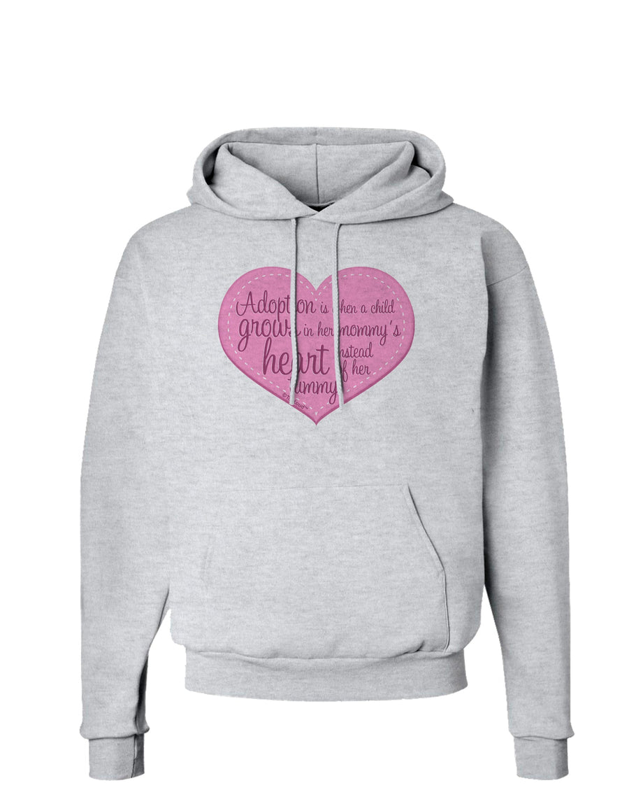 Adoption is When - Mom and Daughter Quote Hoodie Sweatshirt by TooLoud-Hoodie-TooLoud-White-Small-Davson Sales