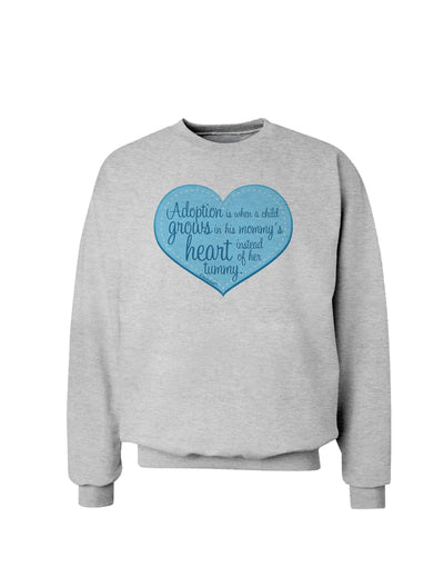 Adoption is When - Mom and Son Quote Sweatshirt by TooLoud-Sweatshirts-TooLoud-AshGray-Small-Davson Sales