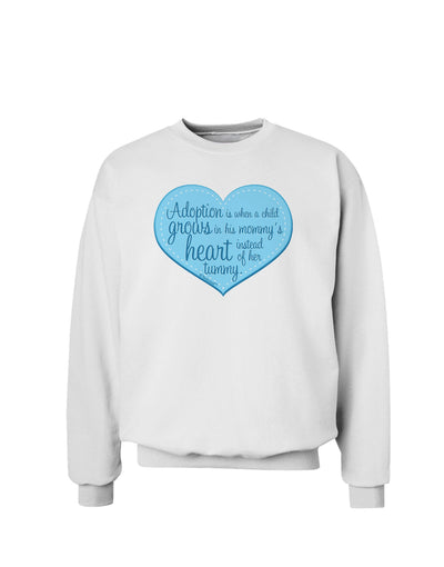 Adoption is When - Mom and Son Quote Sweatshirt by TooLoud-Sweatshirts-TooLoud-White-Small-Davson Sales