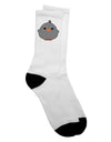 Adorable Avian-Inspired Black Adult Crew Socks - by TooLoud-Socks-TooLoud-White-Ladies-4-6-Davson Sales