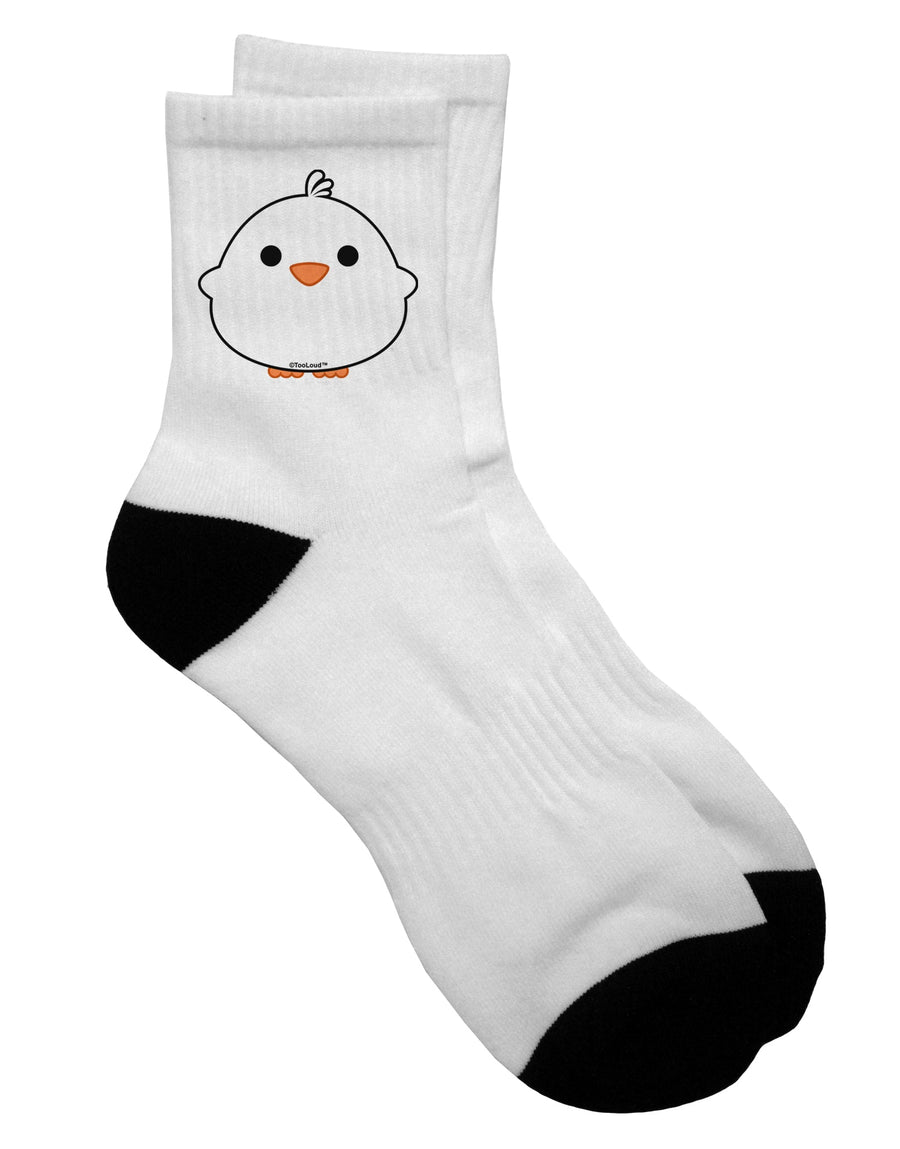 Adorable Avian-Inspired White Adult Short Socks - by TooLoud-Socks-TooLoud-White-Ladies-4-6-Davson Sales