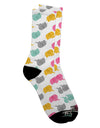 Adorable Baby Elephant All Over Print Adult Crew Socks - TooLoud-Socks-TooLoud-White-Ladies-4-6-Davson Sales