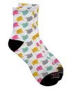Adorable Baby Elephant AOP Adult Short Socks with All Over Print - TooLoud-Socks-TooLoud-White-Ladies-4-6-Davson Sales