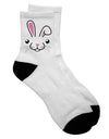 Adorable Bunny Face Adult Short Socks - TooLoud-Socks-TooLoud-White-Ladies-4-6-Davson Sales