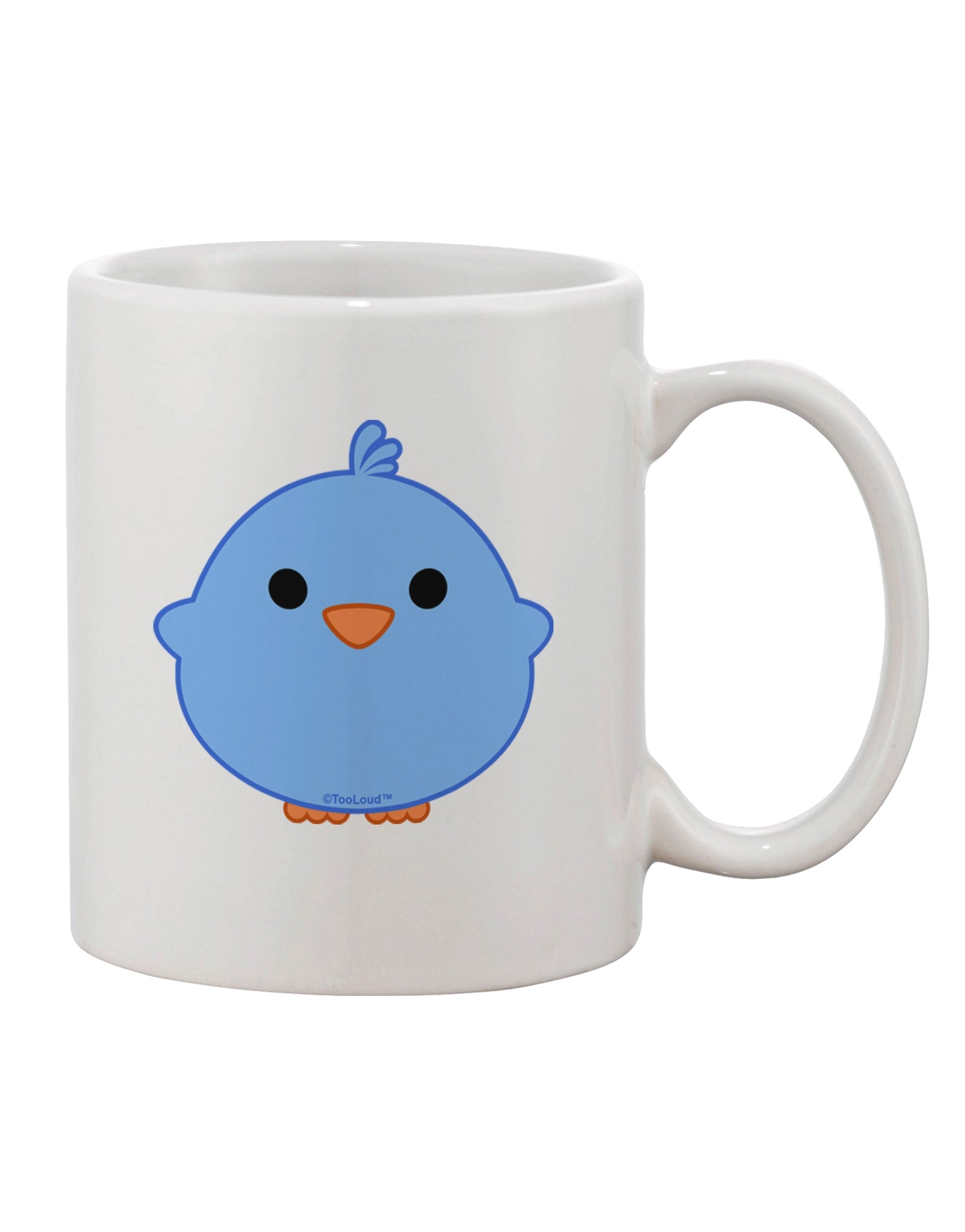 Adorable Chick Design - Vibrant Blue 11 oz Coffee Mug by TooLoud-11 OZ Coffee Mug-TooLoud-White-Davson Sales