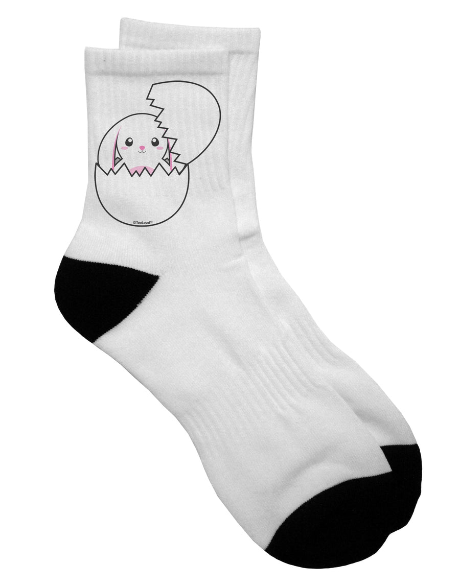 Adorable Easter Bunny Hatching Adult Short Socks - Exclusively by TooLoud-Socks-TooLoud-White-Ladies-4-6-Davson Sales