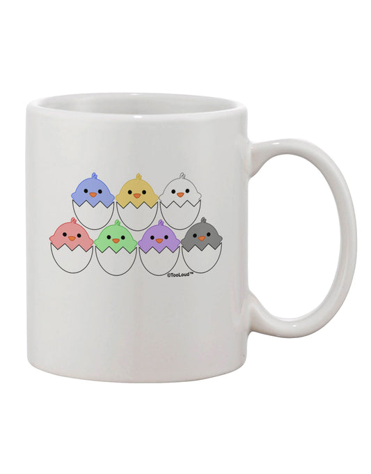 Adorable Hatching Chicks Ensemble Printed 11 oz Coffee Mug - TooLoud-11 OZ Coffee Mug-TooLoud-White-Davson Sales