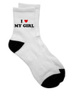 Adorable Matching Couples Design Adult Short Socks - Crafted for Love and Style by TooLoud-Socks-TooLoud-White-Ladies-4-6-Davson Sales