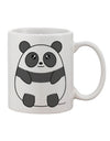 Adorable Panda Bear Design on an 11 oz Coffee Mug - Expertly Crafted by TooLoud-11 OZ Coffee Mug-TooLoud-White-Davson Sales