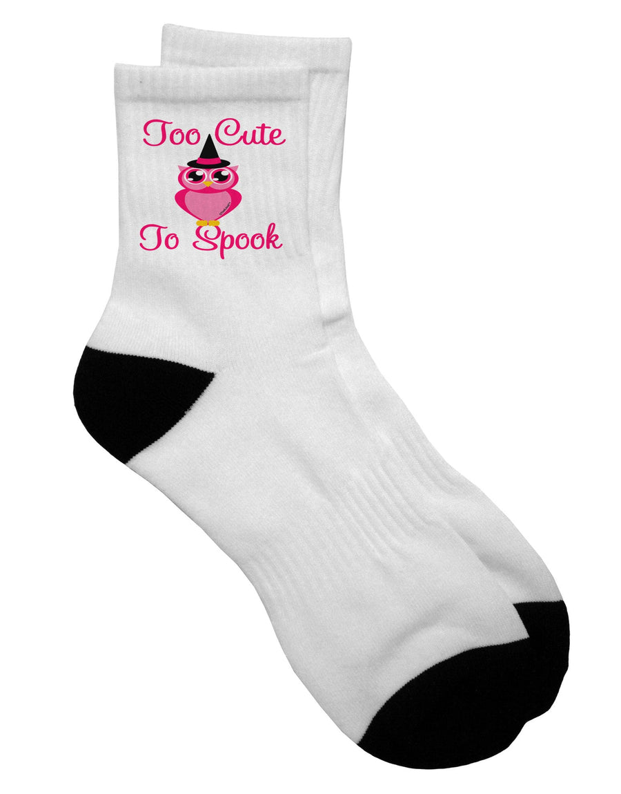 Adorable Pink Adult Short Socks featuring an Owl Design - TooLoud-Socks-TooLoud-White-Ladies-4-6-Davson Sales