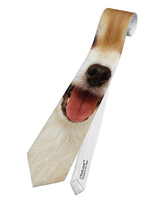 Adorable Pomeranian 1 Printed White Necktie All Over Print