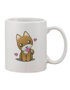 Adorable Puppy-Themed 11 oz Coffee Mug - Perfect for Every Sip! - TooLoud-11 OZ Coffee Mug-TooLoud-White-Davson Sales