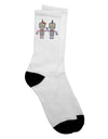 Adorable Robot-Themed Adult Crew Socks - Enhancing Your Style with Playful Charm - TooLoud-Socks-TooLoud-White-Ladies-4-6-Davson Sales