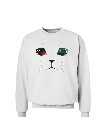 Adorable Space Cat Sweatshirt by-Sweatshirts-TooLoud-White-Small-Davson Sales