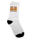 Adorable Squirrels - A Captivating Choice for Your Wardrobe: I'm Nuts About You Adult Crew Socks - by TooLoud-Socks-TooLoud-White-Ladies-4-6-Davson Sales