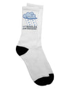 Adult Crew Socks - for Singles Awareness Day - TooLoud-Socks-TooLoud-White-Ladies-4-6-Davson Sales