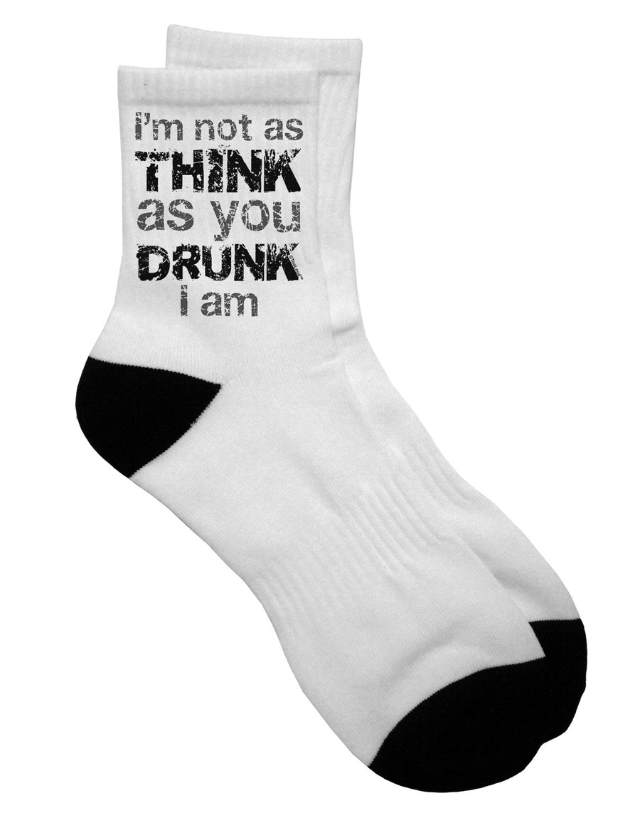 Adult Short Socks - A Clever Play on Words for the Witty Shopper - TooLoud-Socks-TooLoud-White-Ladies-4-6-Davson Sales