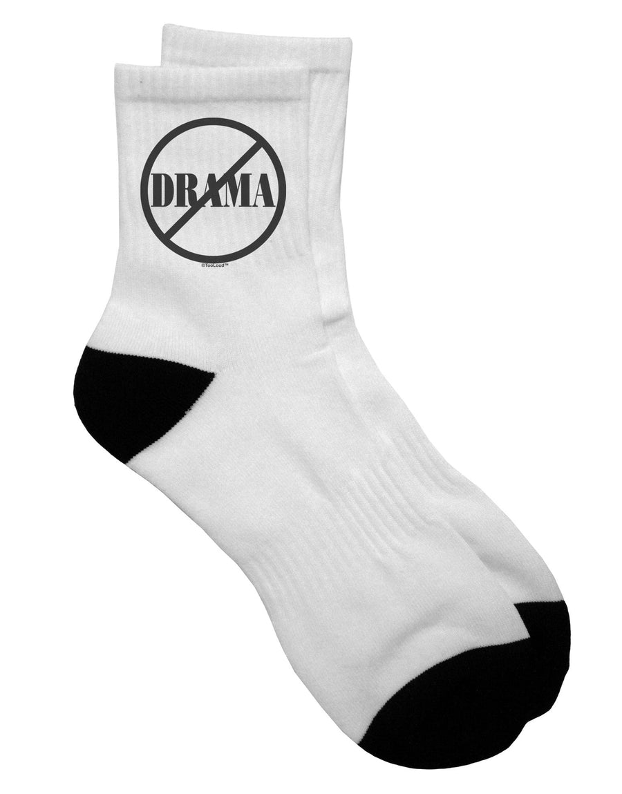 Adult Short Socks - A Drama-Free Choice for Style and Comfort - TooLoud-Socks-TooLoud-White-Ladies-4-6-Davson Sales