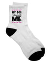 Adult Short Socks - A Heartwarming Collection for Dog Lovers - TooLoud-Socks-TooLoud-White-Ladies-4-6-Davson Sales