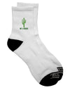 Adult Short Socks - A Must-Have for Non-Huggers, by TooLoud-Socks-TooLoud-White-Ladies-4-6-Davson Sales