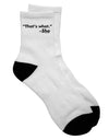 Adult Short Socks - A Playful and Stylish Addition to Your Wardrobe - TooLoud-Socks-TooLoud-White-Ladies-4-6-Davson Sales