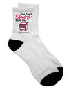 Adult Short Socks - An Exclusive Collection by TooLoud-Socks-TooLoud-White-Ladies-4-6-Davson Sales