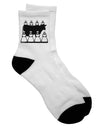 Adult Short Socks - Eight Maids A Milking Collection - TooLoud-Socks-TooLoud-White-Ladies-4-6-Davson Sales