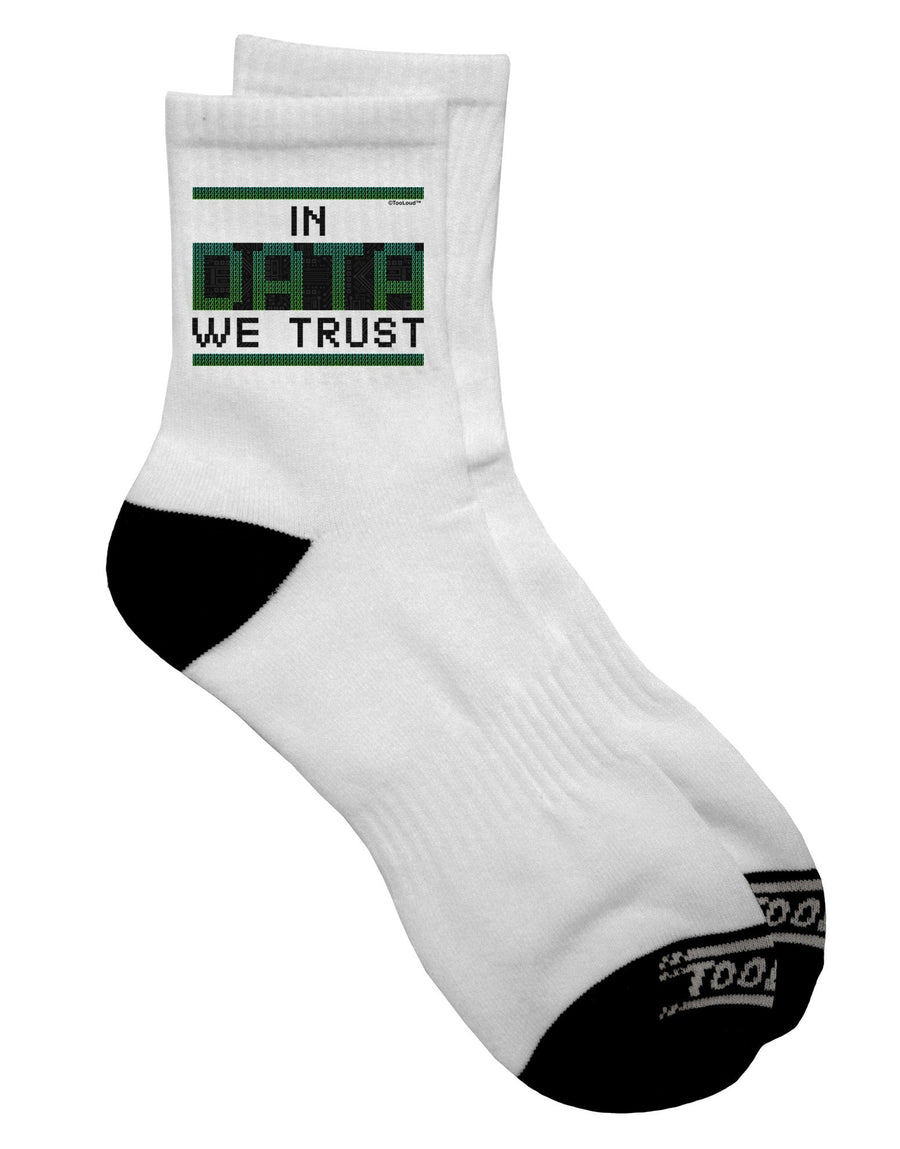 Adult Short Socks - Embrace Trust in Data for Unparalleled Comfort and Style - TooLoud-Socks-TooLoud-White-Ladies-4-6-Davson Sales