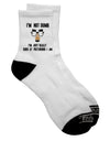 Adult Short Socks - Expertly Crafted for the Witty and Humorous Individual - TooLoud-Socks-TooLoud-White-Ladies-4-6-Davson Sales