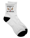 Adult Short Socks for Moms with a Reindeer Design - TooLoud-Socks-TooLoud-White-Ladies-4-6-Davson Sales