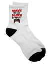 Adult Short Socks for Nurses Who Game - TooLoud-Socks-TooLoud-White-Ladies-4-6-Davson Sales