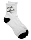 Adult Short Socks to Express Gratitude to Veterans - TooLoud-Socks-TooLoud-White-Ladies-4-6-Davson Sales