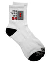 Adult Short Socks with Switch Design - TooLoud-Socks-TooLoud-White-Ladies-4-6-Davson Sales