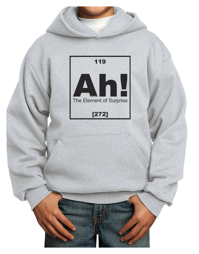 Ah the Element of Surprise Funny Science Youth Hoodie Pullover Sweatshirt by TooLoud-Youth Hoodie-TooLoud-Ash-XS-Davson Sales